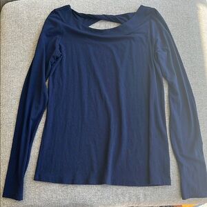Lilly Pulitzer Elegant Navy Long Sleeve Top